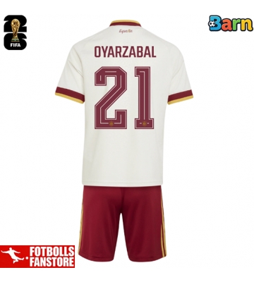 Spanien Mikel Oyarzabal #21 Bortatröja Barn VM 2026 Kortärmad (+ Korta byxor)